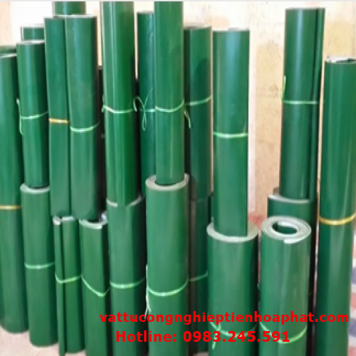 DÂY BĂNG TẢI PVC XANH TRƠN 1MM, 2MM, 3MM, 4MM, 5MM GIÁ RẺ